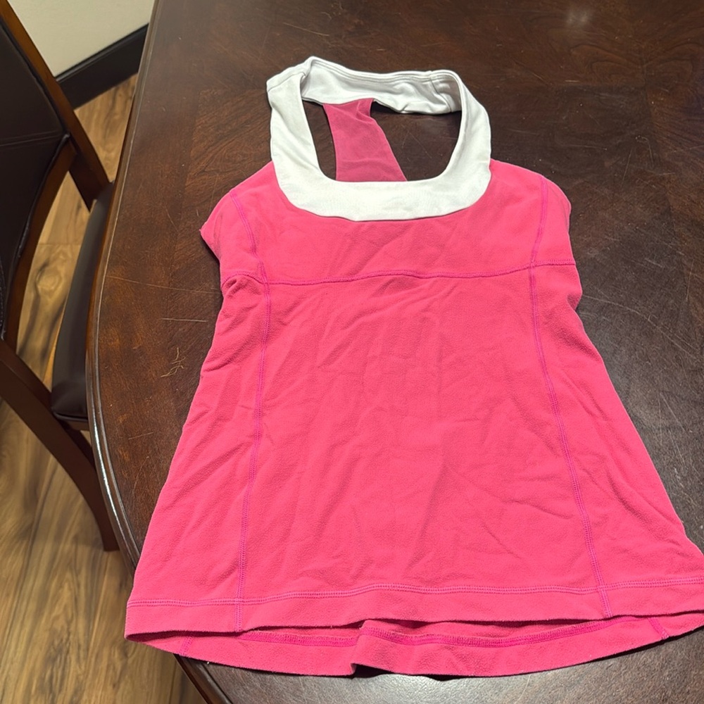 Lululemon Hot pink scoop next tank.